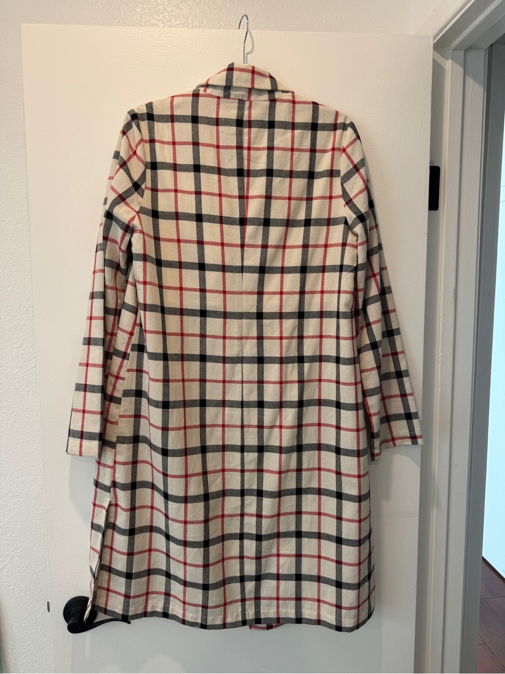 NWOT English Factory Plaid Longline Blazer Jacket | Small - Picture 2 of 9